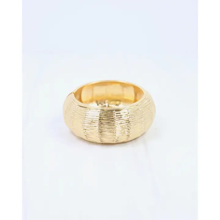 Coney Island Woven Hinged Bracelet Gold