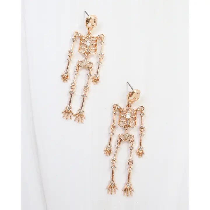 Skeleton Drop Earrings