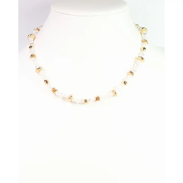 Eloise Beaded Pearl Necklace