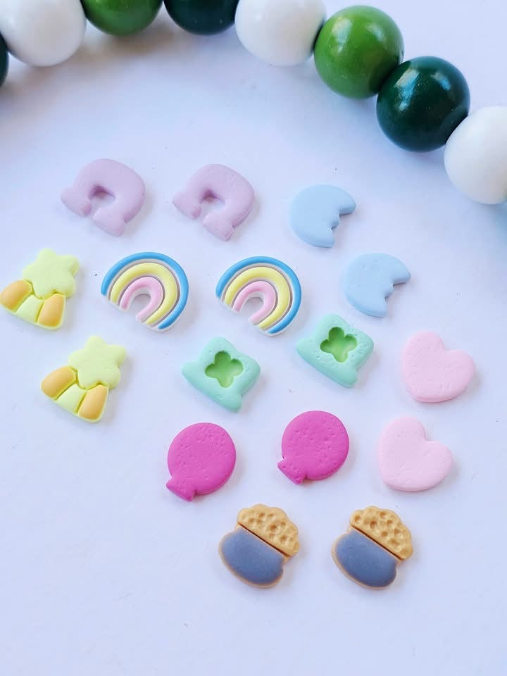Jubilee Clay Stud Earrings