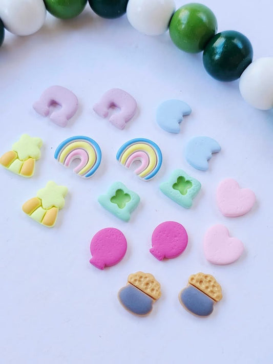 Jubilee Clay Stud Earrings