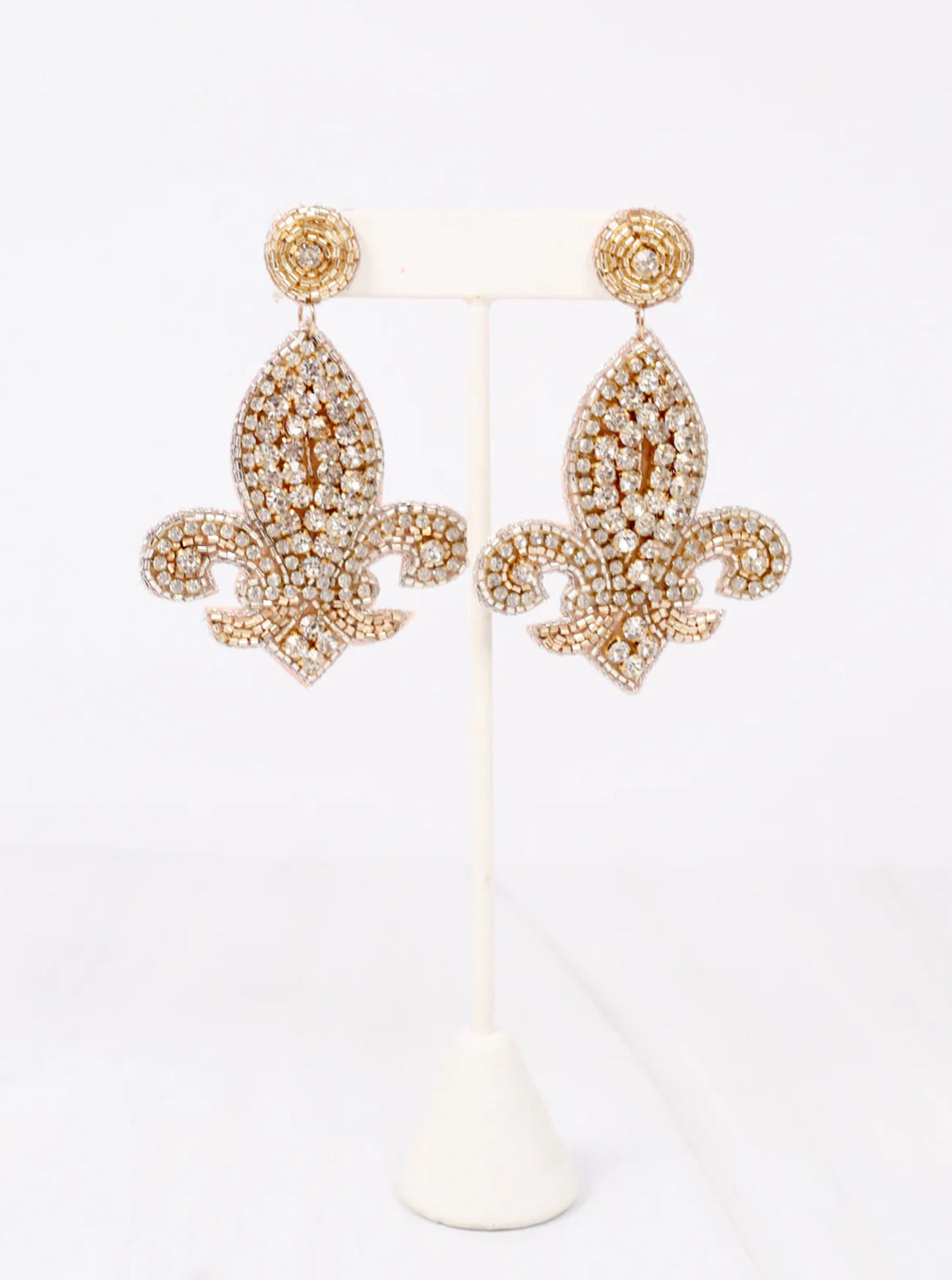 Claiborne CZ Fleur de Lis Earring