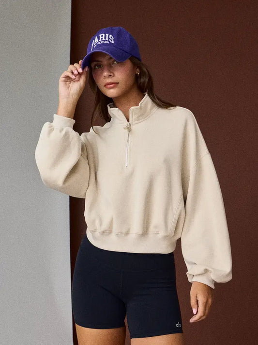 Quarter Zip Pullover Top