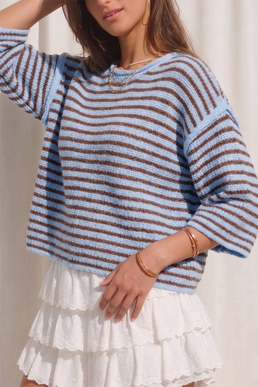 Coastal Breeze Stripe Sweater