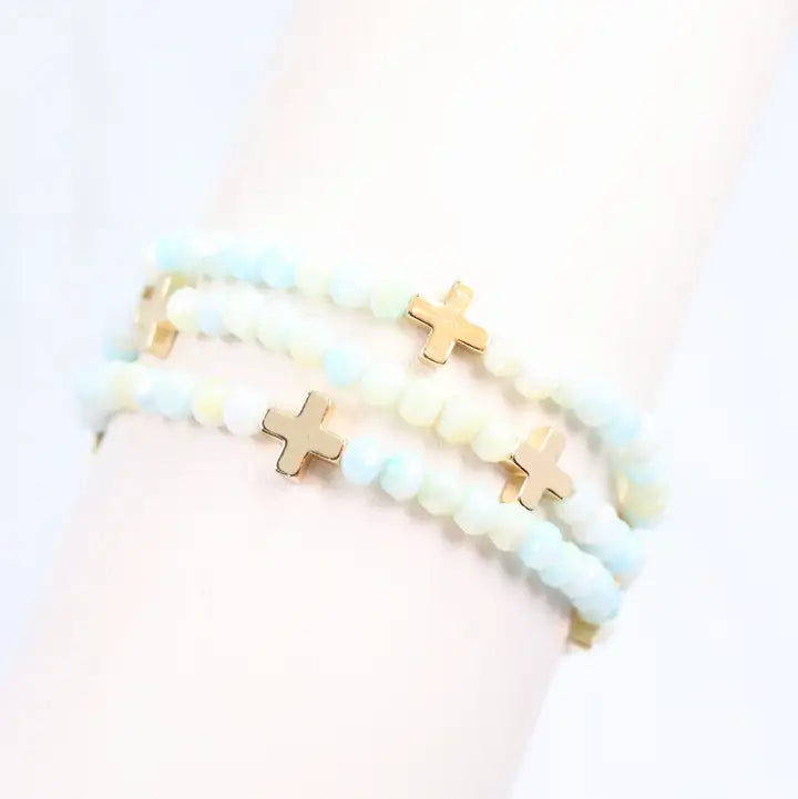 Riversprings Cross Beaded Bracelet Set