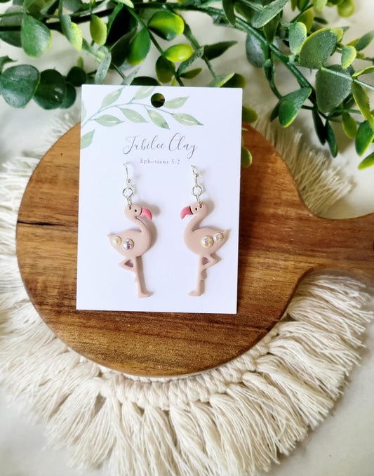 Flamingo Pearl Earring