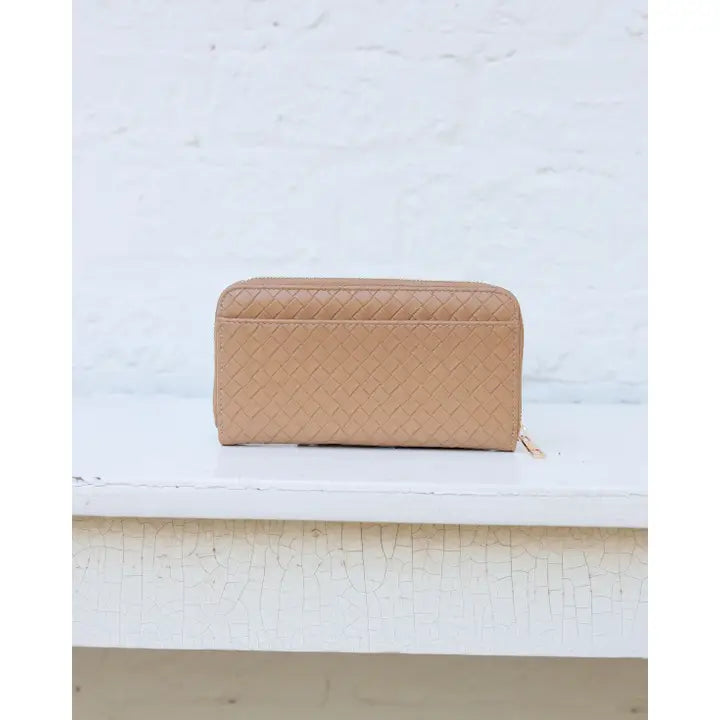 Penelope Wallet Woven Tan
