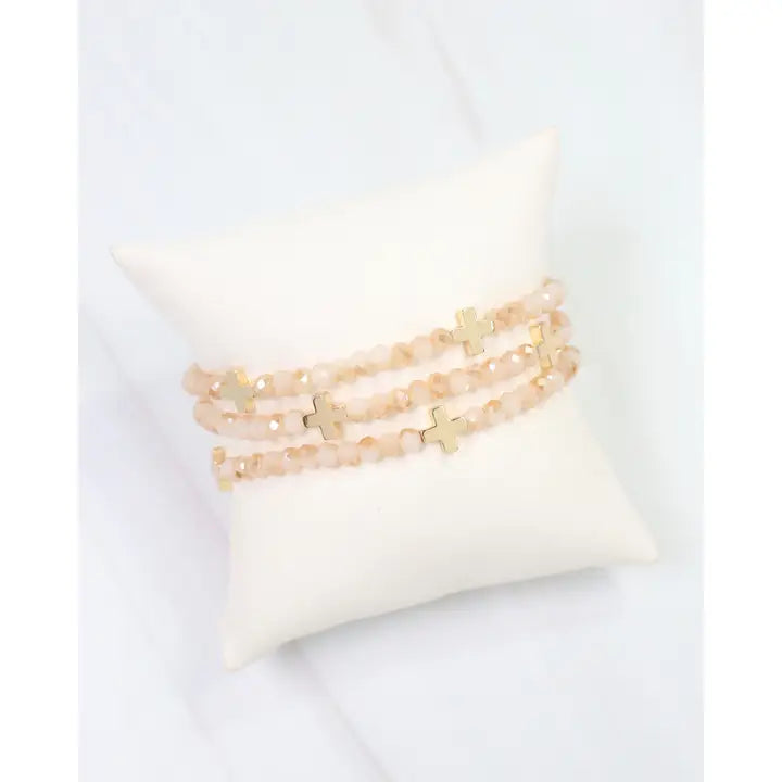 Riversprings Cross Beaded Bracelet Set