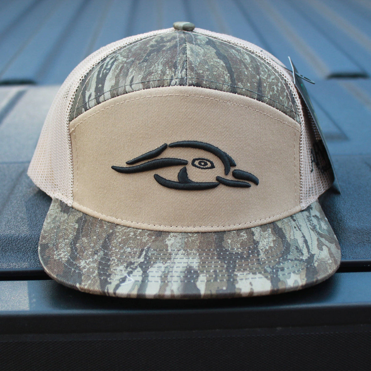 Realtree Legacy Camo 7 Panel Duck Logo Hat