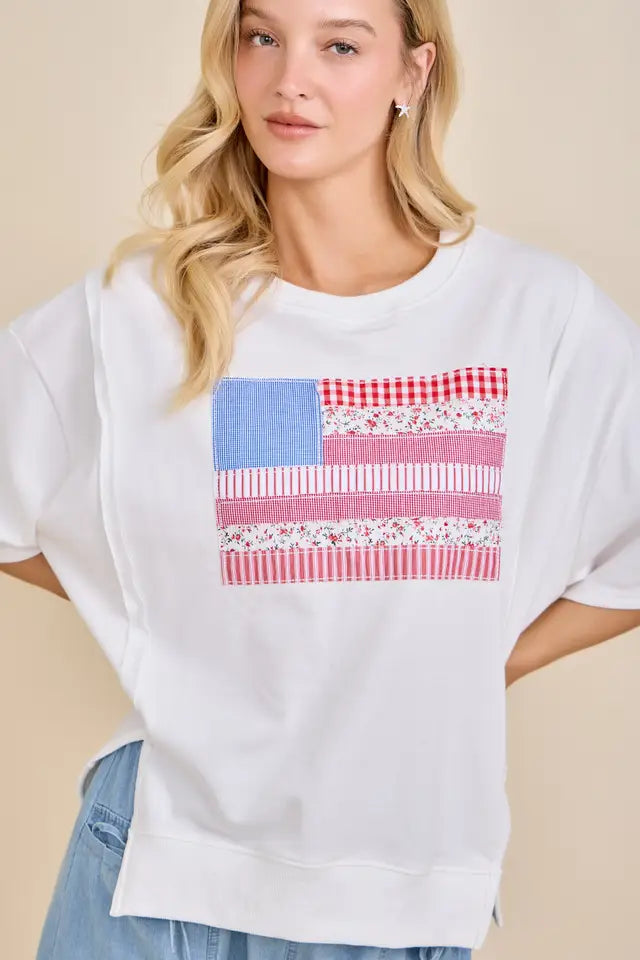 Americana Patch Sweatshirt