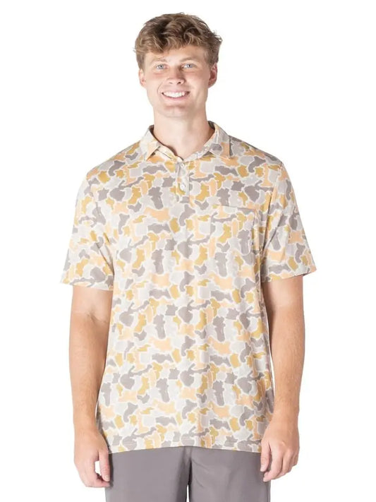 Sandstone Camo Polo