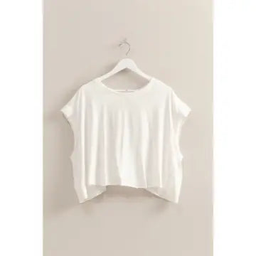 Boxy Crew Neck Top