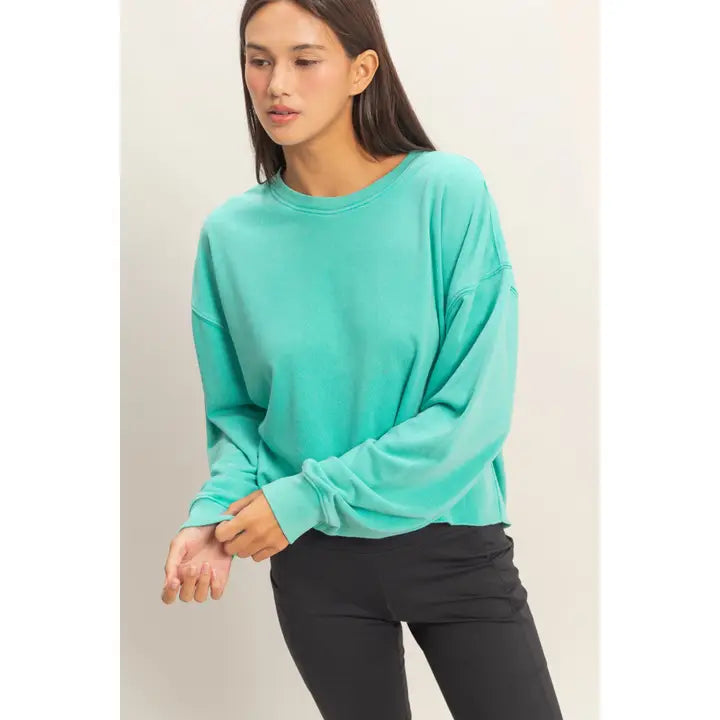 Laid Back Crop Sweatshirt