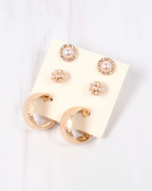 Lochlyn Earring Set Gold