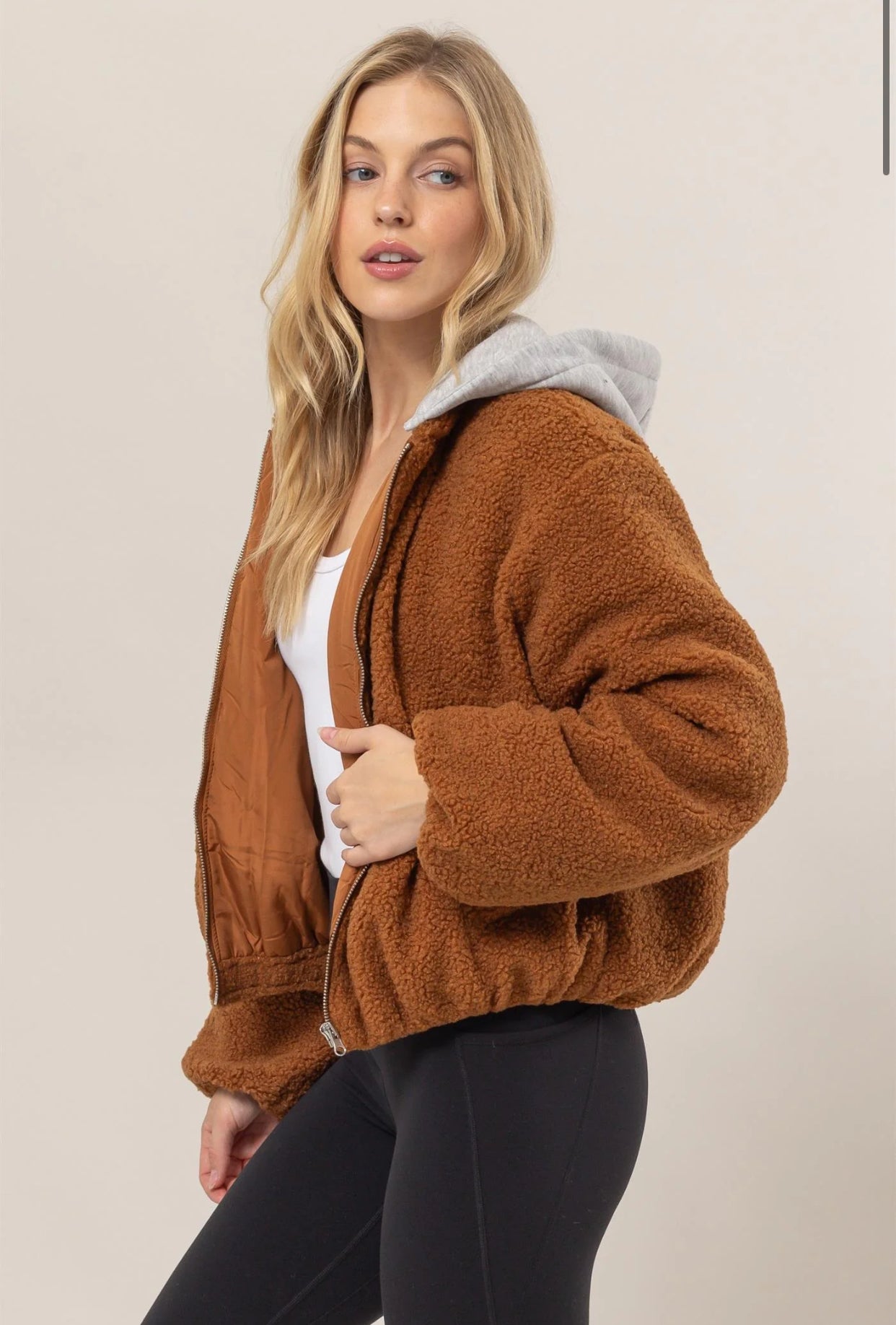 Hood Sherpa Puffer Jacket