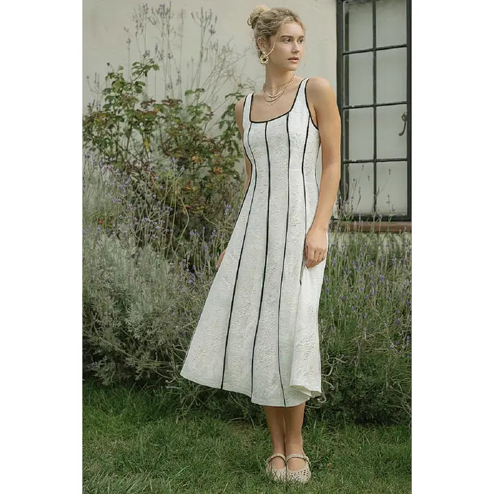 Embroidery Petal Dress