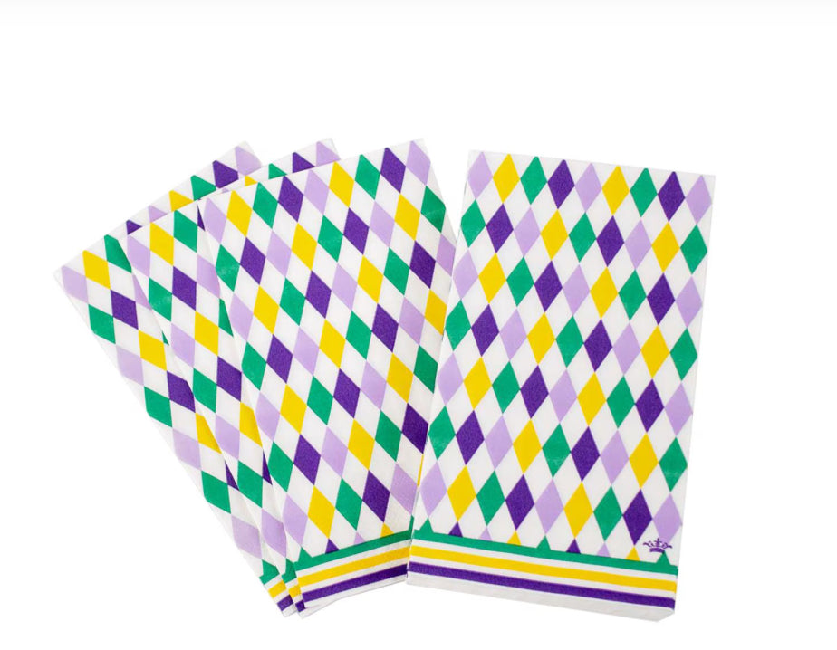 Mardi Gras Harlequin Guest Napkins