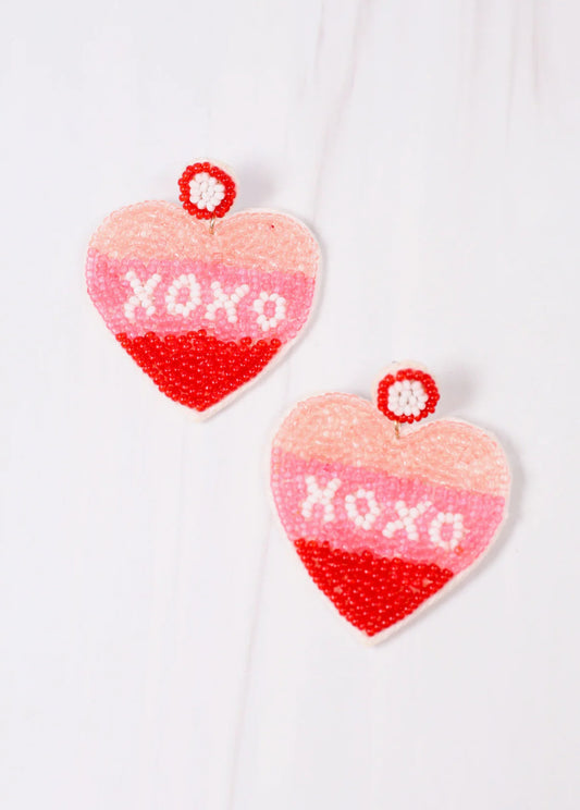 XOXO Ombré Heart Earring