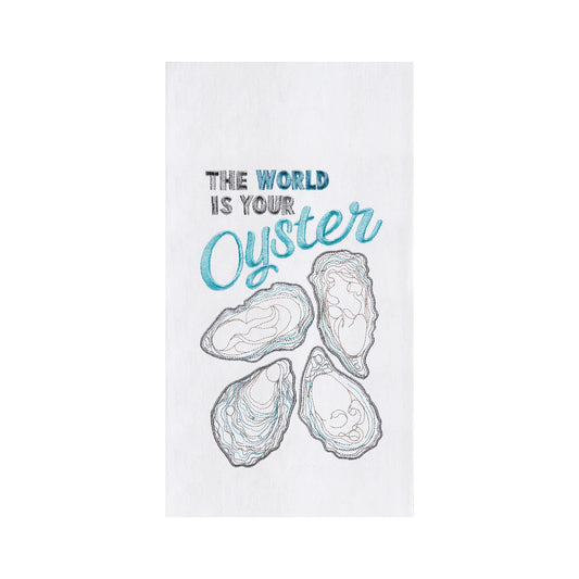 World is Your Oyster Kitchen Towel