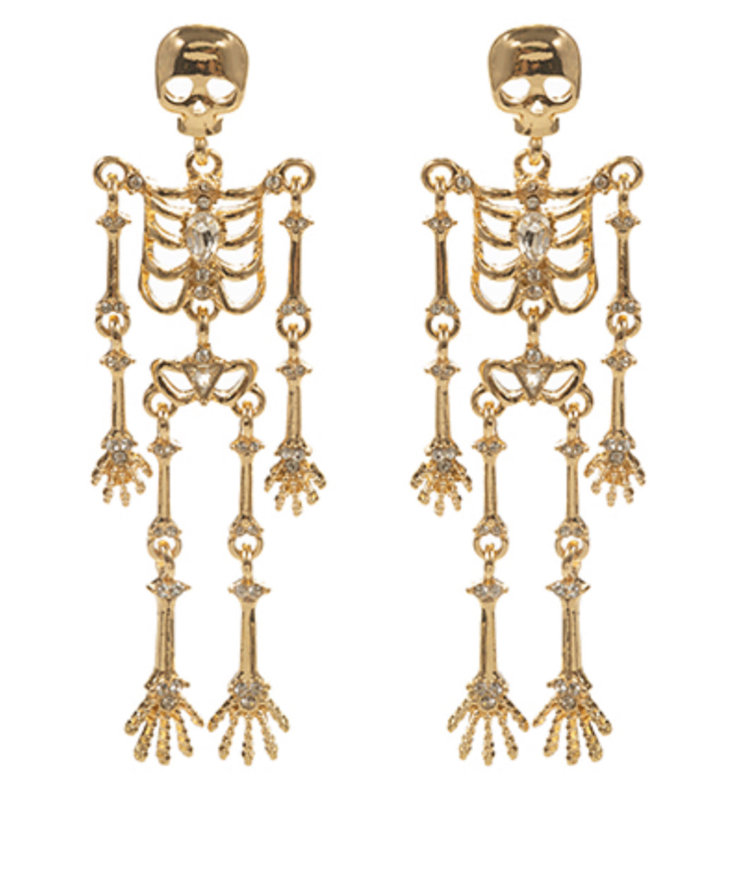 Skeleton Drop Earrings