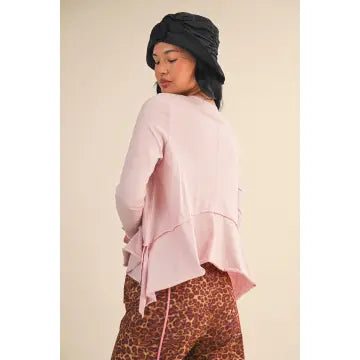 Cotton Slub Long Sleeve Layering Top