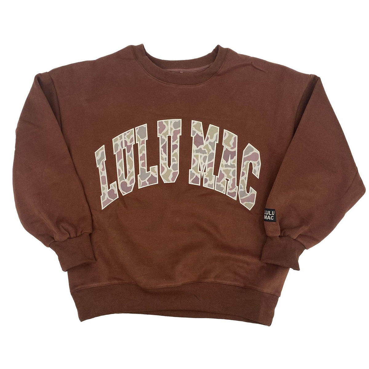 Lulu Mac Camo Brown Sweatshirt
