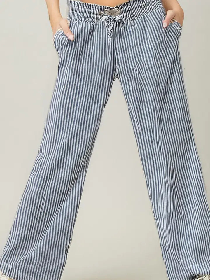 Sailor Stripe Wide Leg Pants