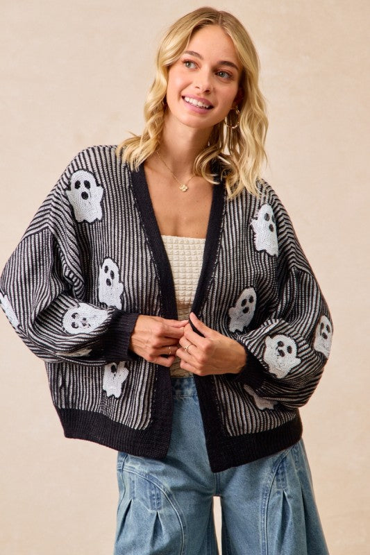 Ghost Sequin Knit Cardigan