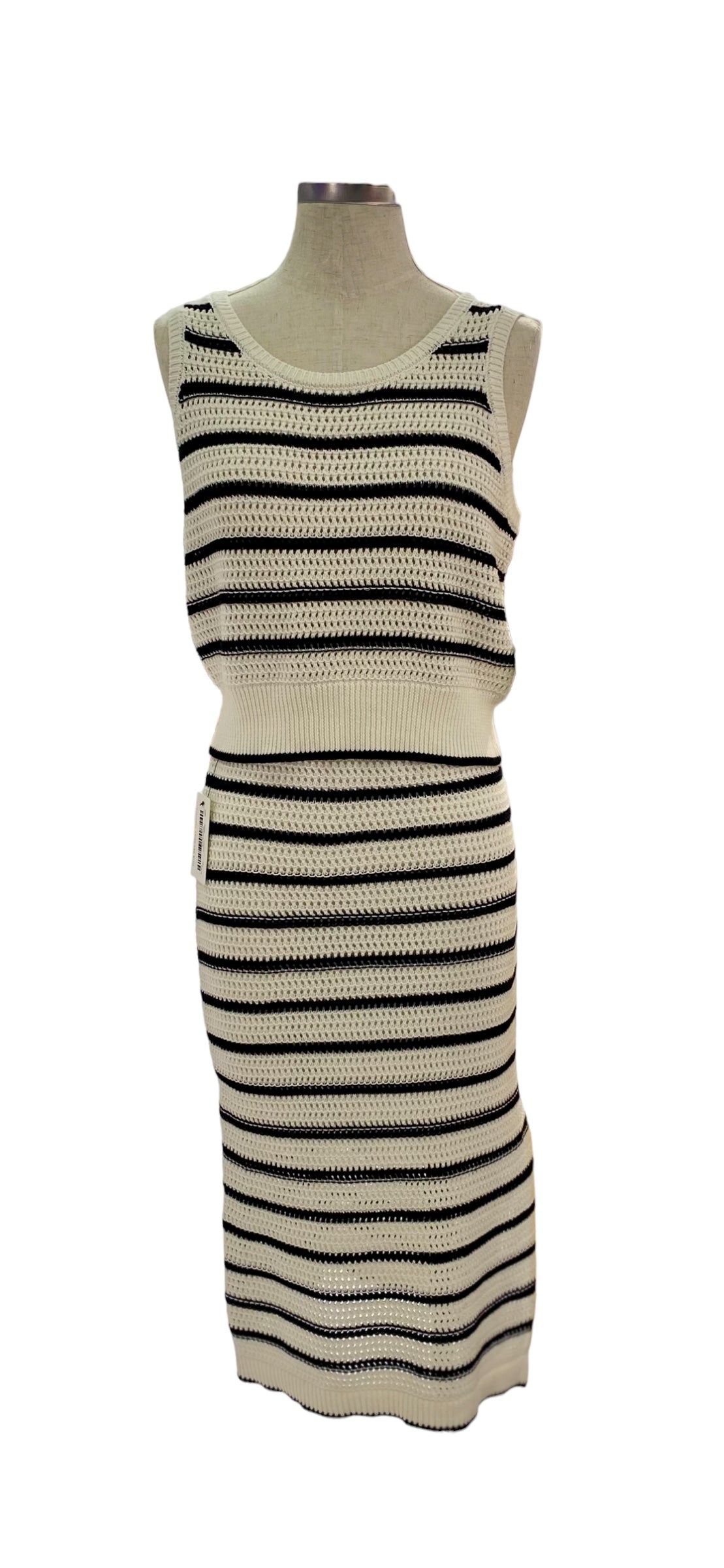 Stripe Knit Skirt