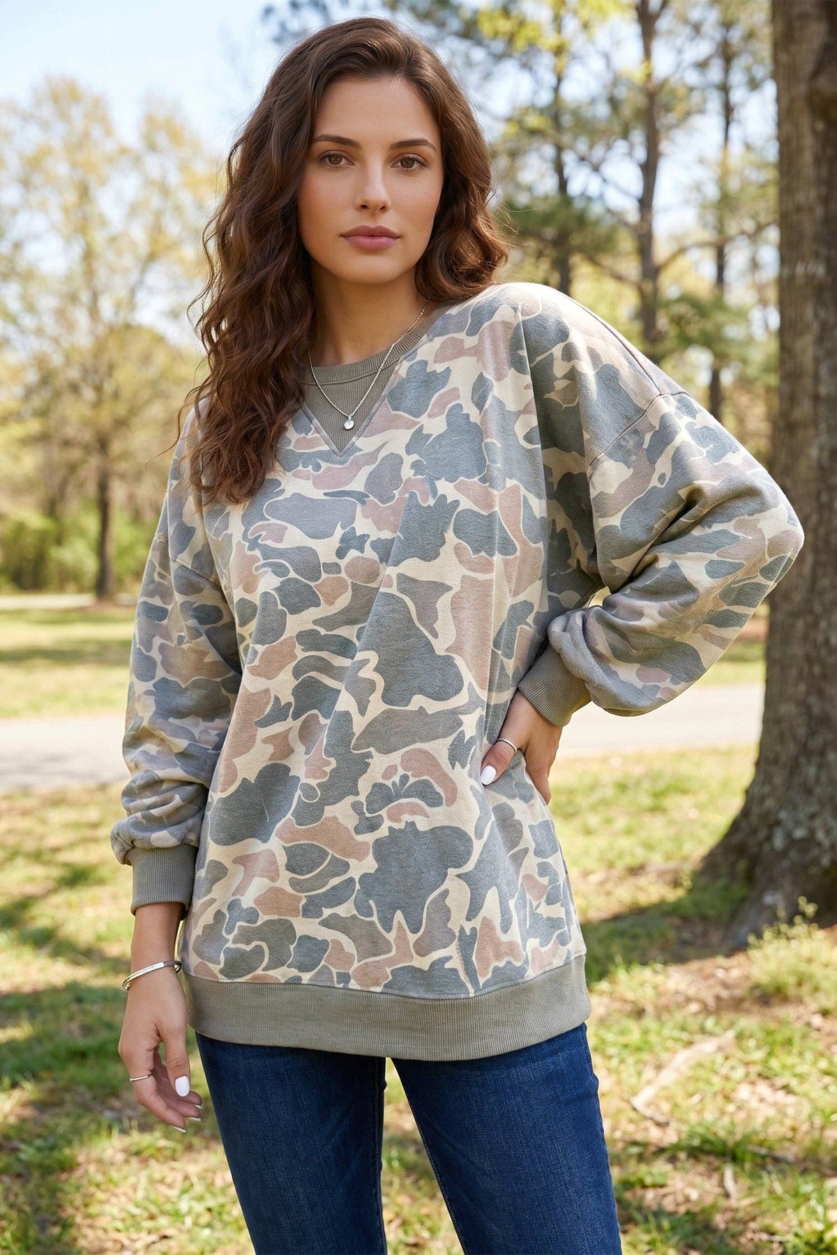 Weekend Camo Pullover