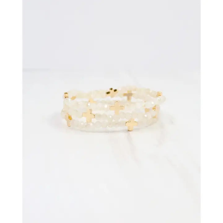 Riversprings Cross Beaded Bracelet Set