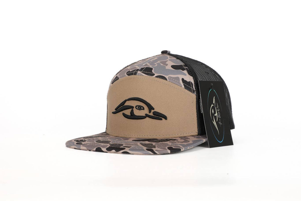 7 Panel Hardwoods AFW Style w- 3 D Puff and Black Mesh
