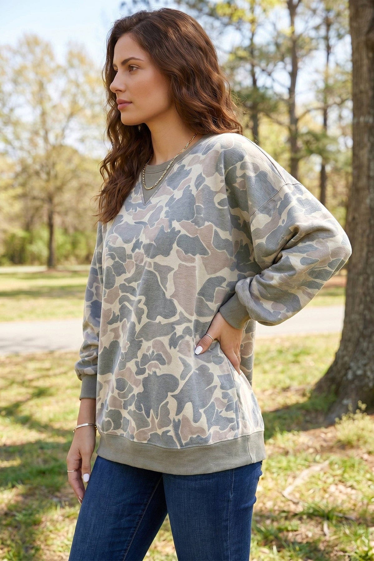 Weekend Camo Pullover
