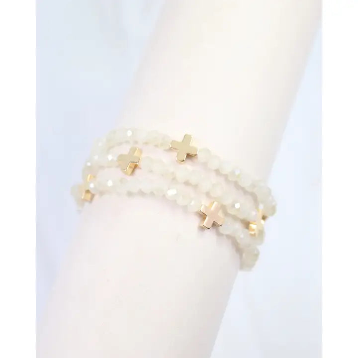 Riversprings Cross Beaded Bracelet Set
