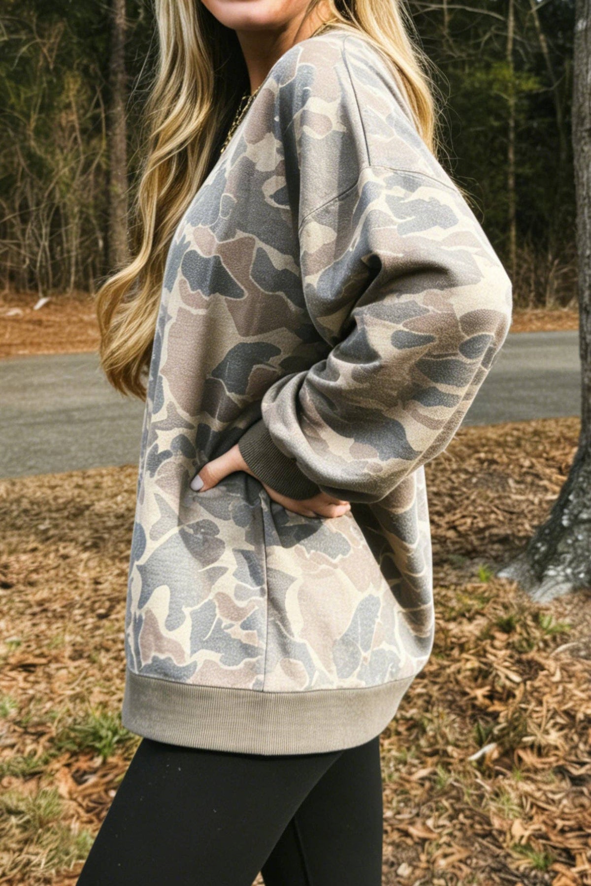 Weekend Camo Pullover