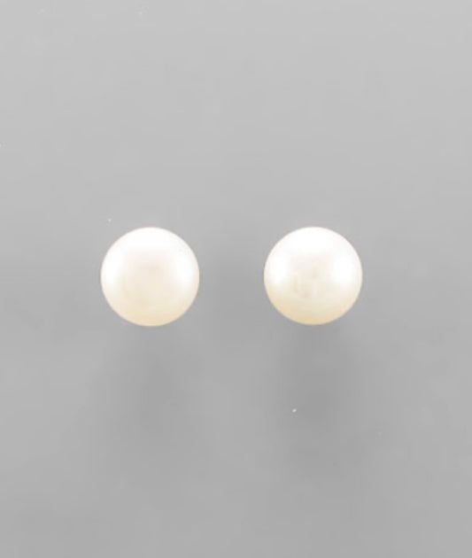 7mm Pearl Stud Earring