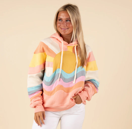 Patched Sun Hoodie