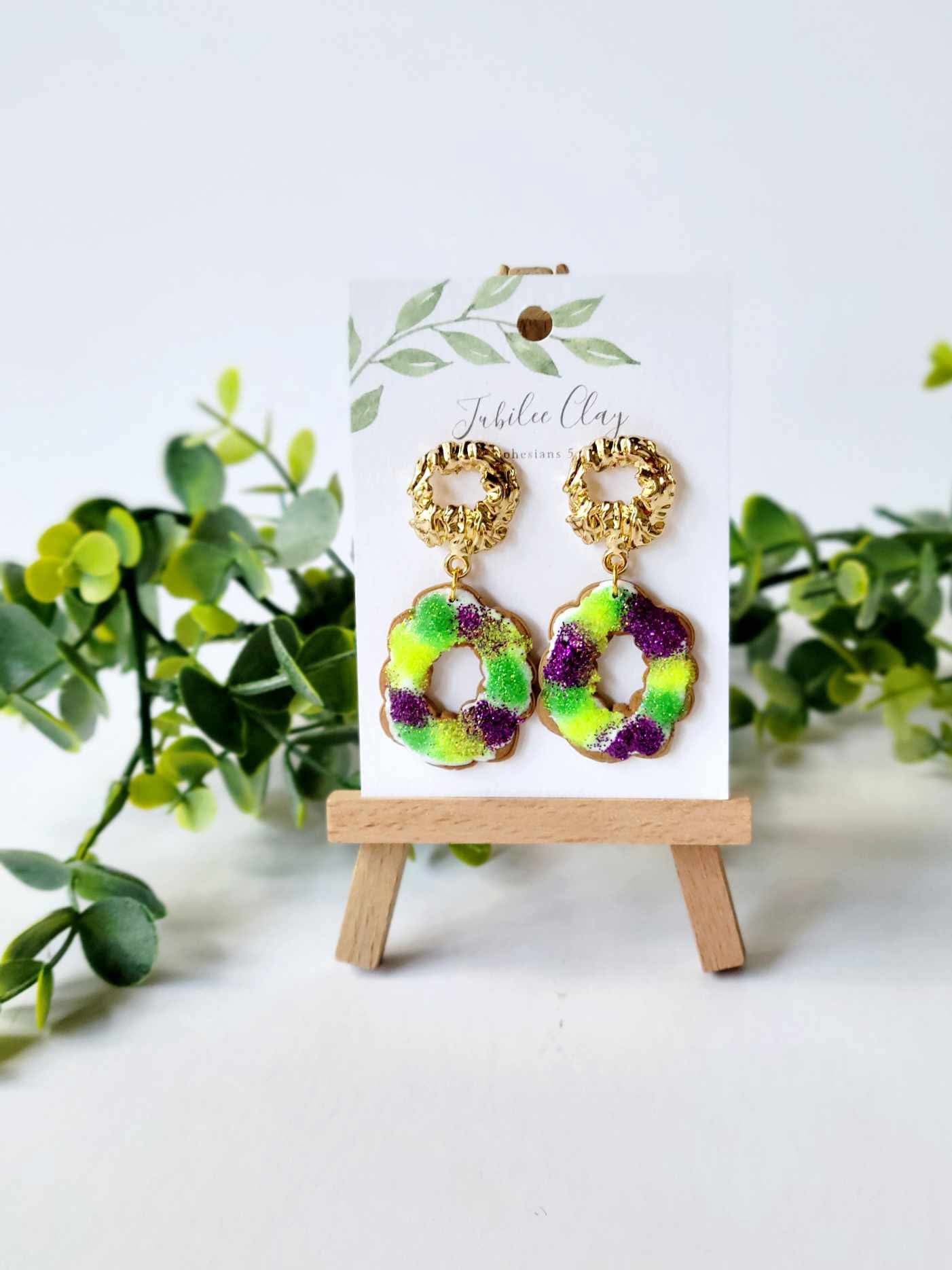 Jubilee Clay Dangle Earrings
