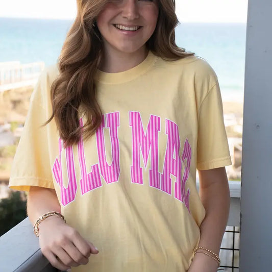 Lulu Mac Stripe Adult Butter Tee