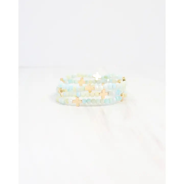 Riversprings Cross Beaded Bracelet Set