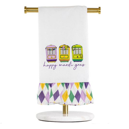 Streetcar Ruffle Tea Towel