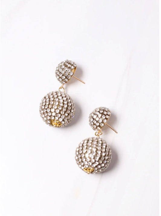 Discomania CZ Earring Silver