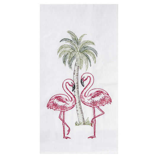 Flamingo Palm Towel