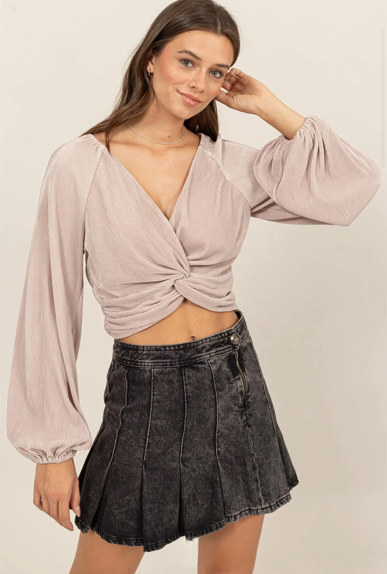 Twist Front Blouse