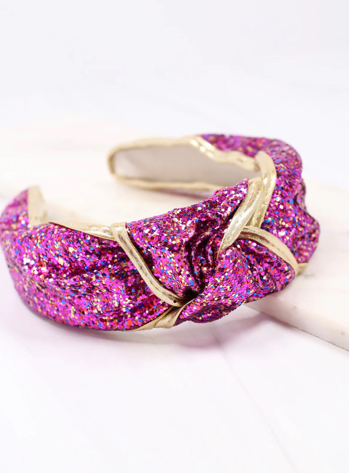 Gina Glitter Fuchsia Headband