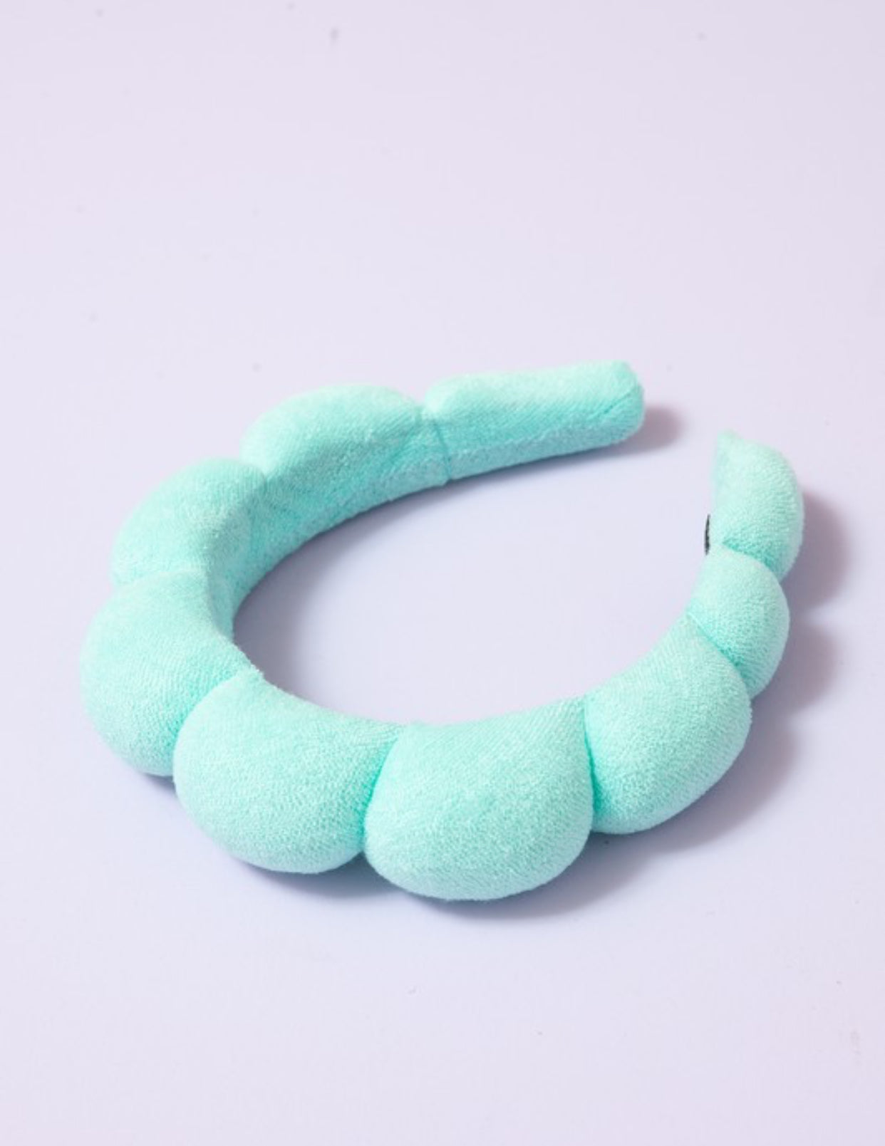 Spa Sponge Terry Scalloped Towel Headband Mint