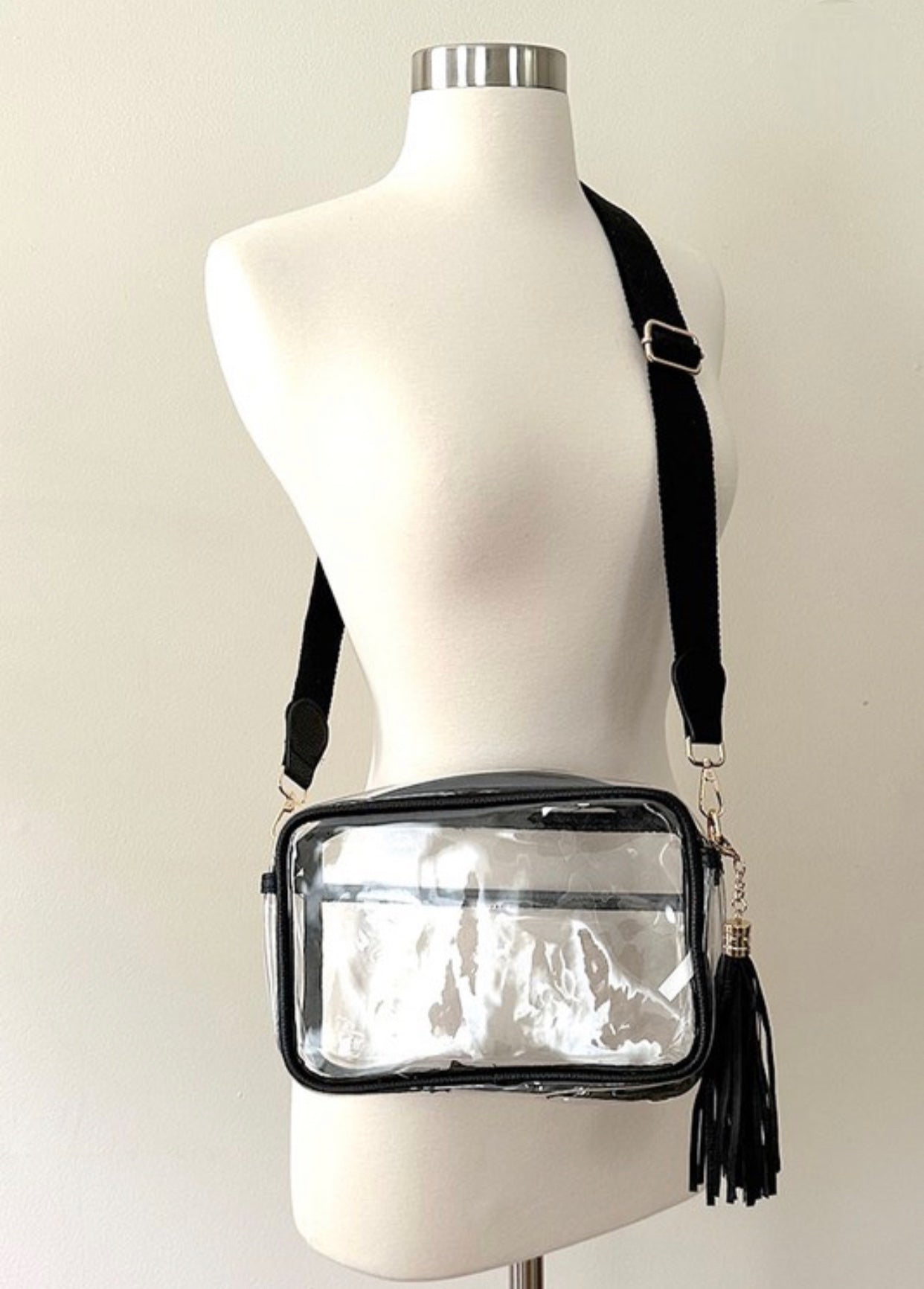 Clear Camera Bag Black