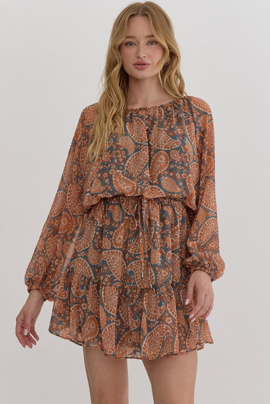 Bohemian Paisley Dress
