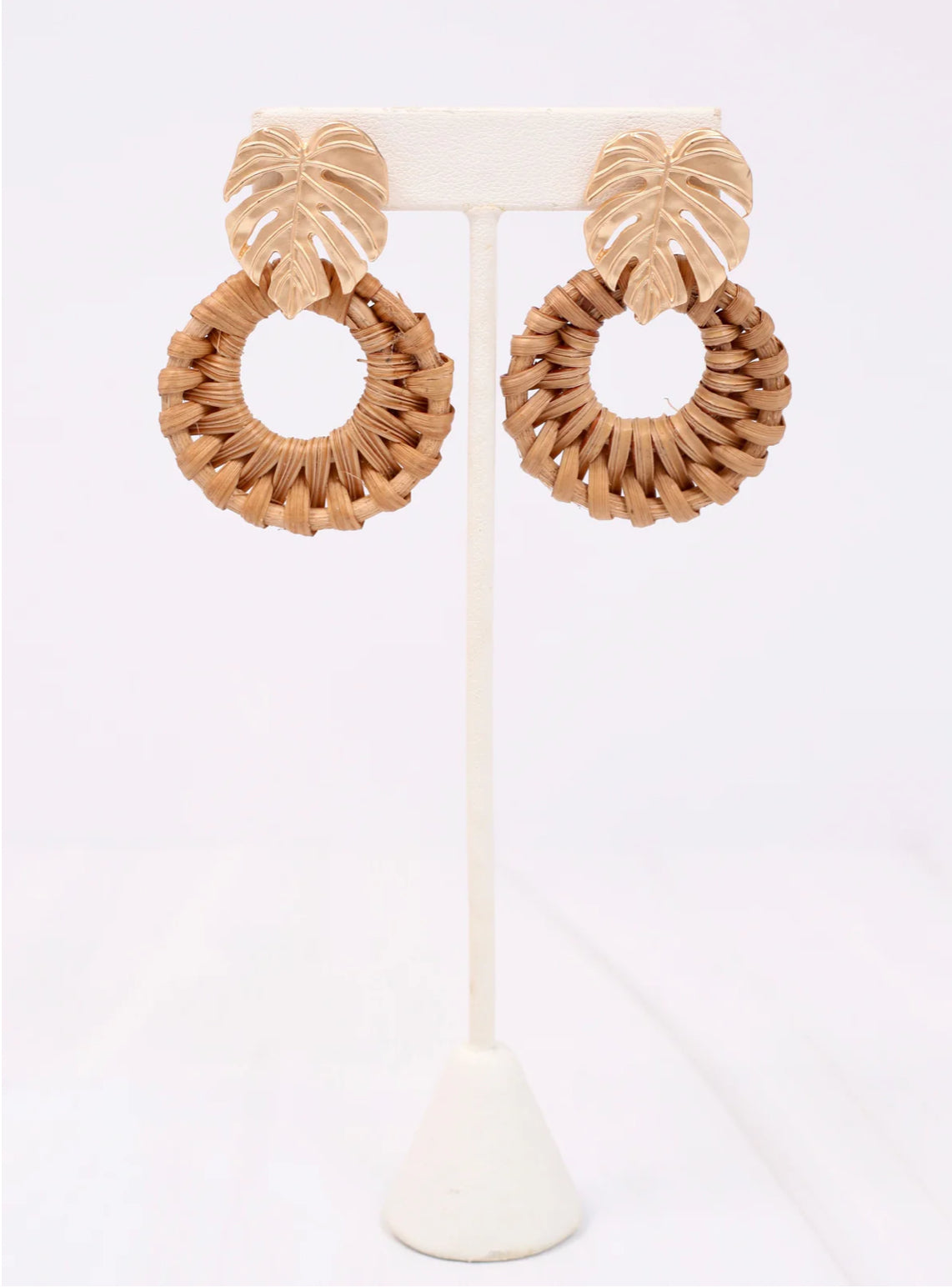 Palm Woven Earring