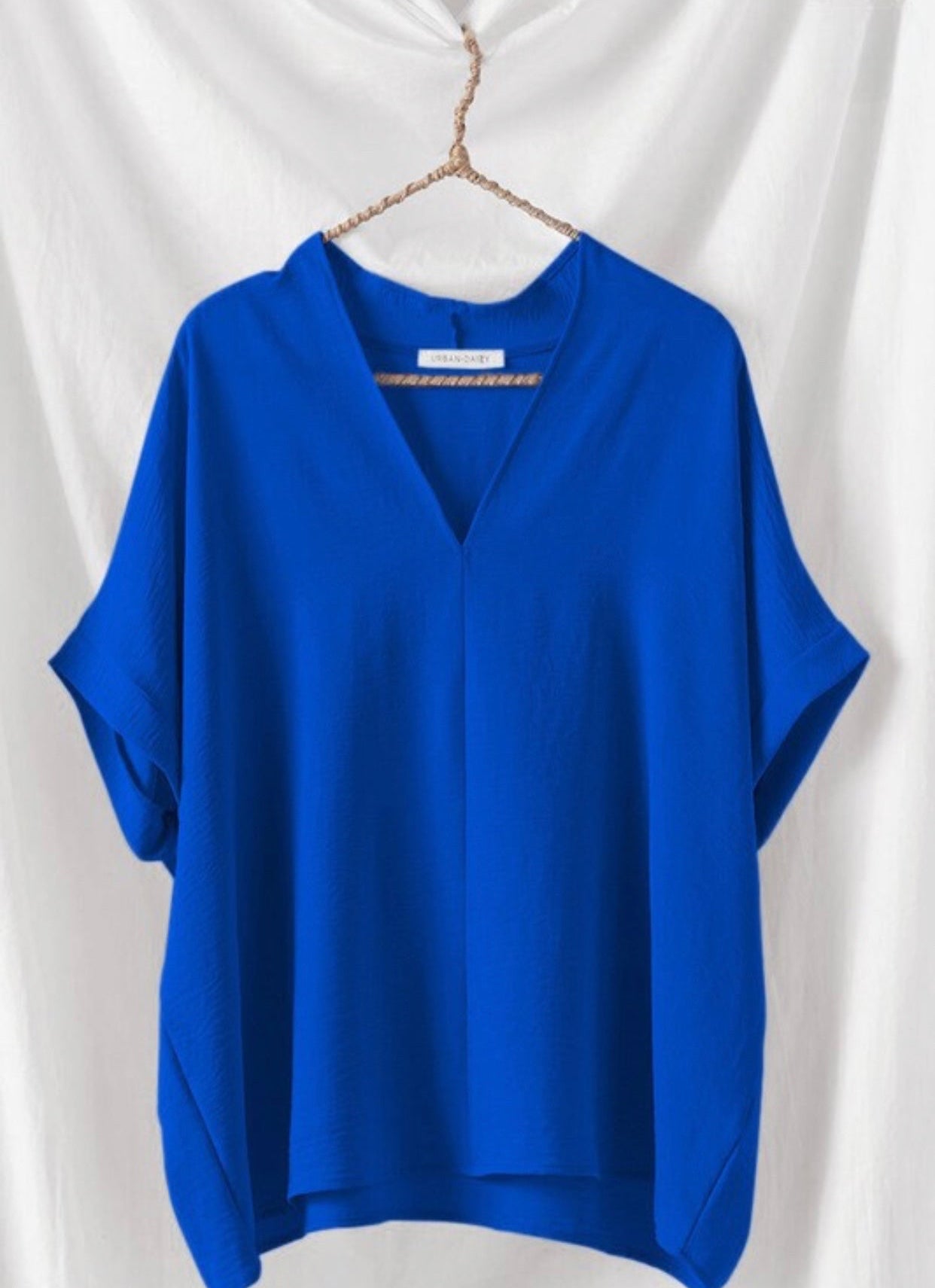 Oversized V Neck Top